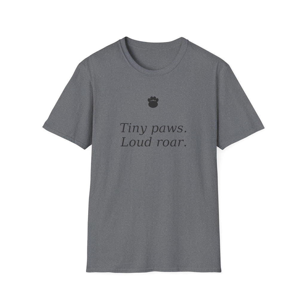 Tiny paws, Loud roar T-Shirt | Cat Paw Graphic Tee