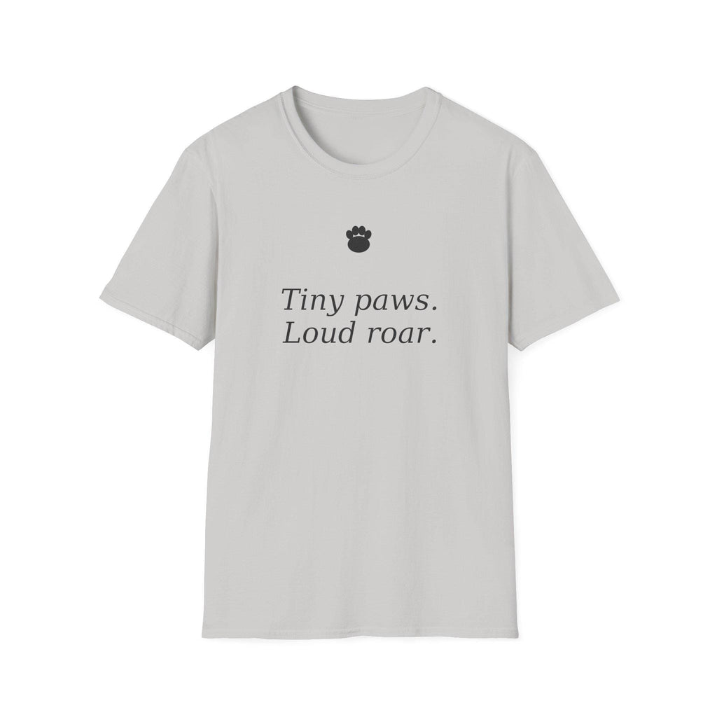 Tiny paws, Loud roar T-Shirt | Cat Paw Graphic Tee