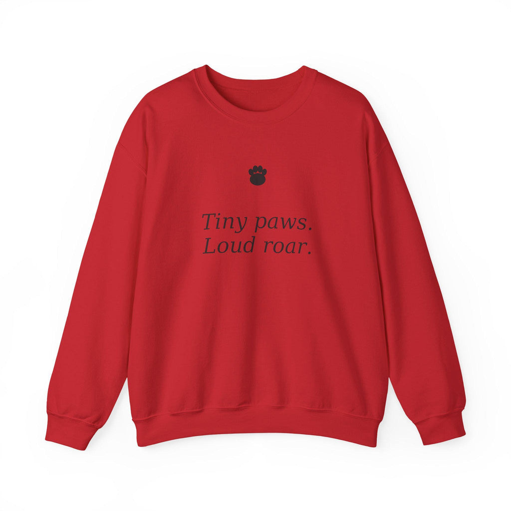 Tiny paws Loud roar sweatshirt | Paw print crewneck