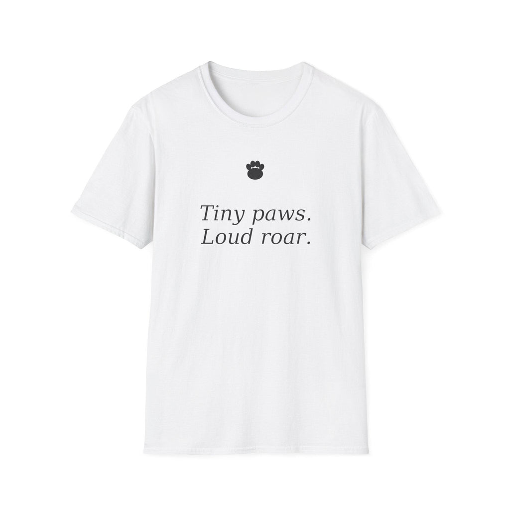 Tiny paws, Loud roar T-Shirt | Cat Paw Graphic Tee