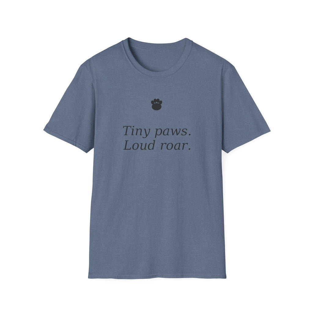 Tiny paws, Loud roar T-Shirt | Cat Paw Graphic Tee