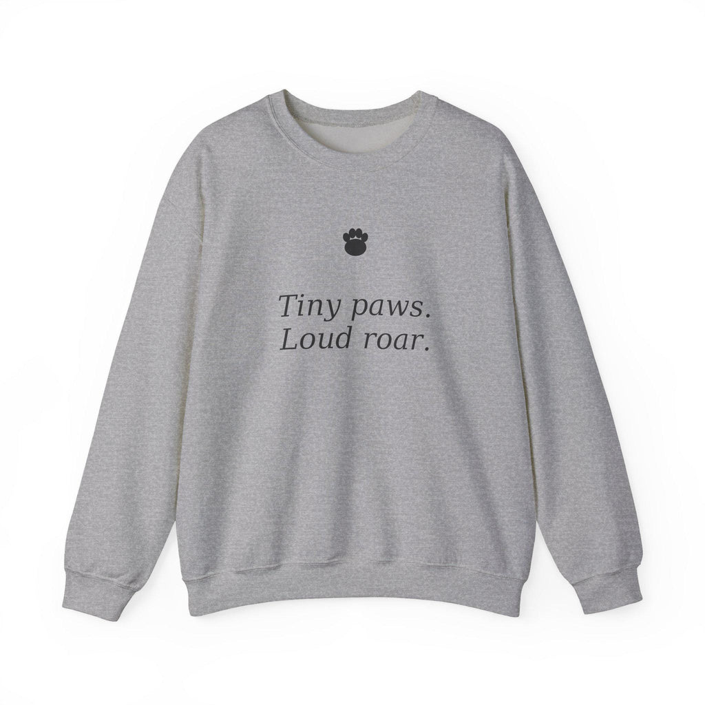 Tiny paws Loud roar sweatshirt | Paw print crewneck